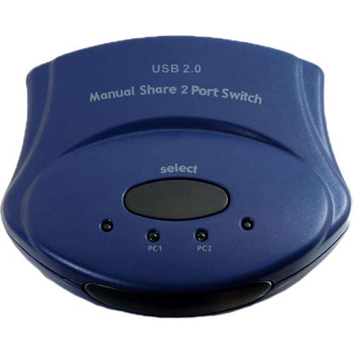 C2G 2-Port USB 2.0 Manual Switch, C2G, 2-Port, USB, 2.0, Manual, Switch