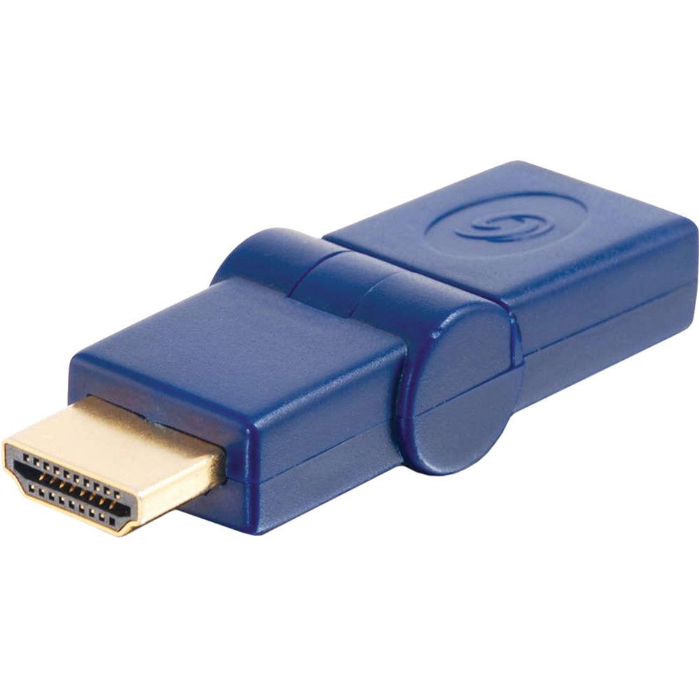 C2G Velocity 90 Rotating HDMI Female to Male Port Saver Adapter