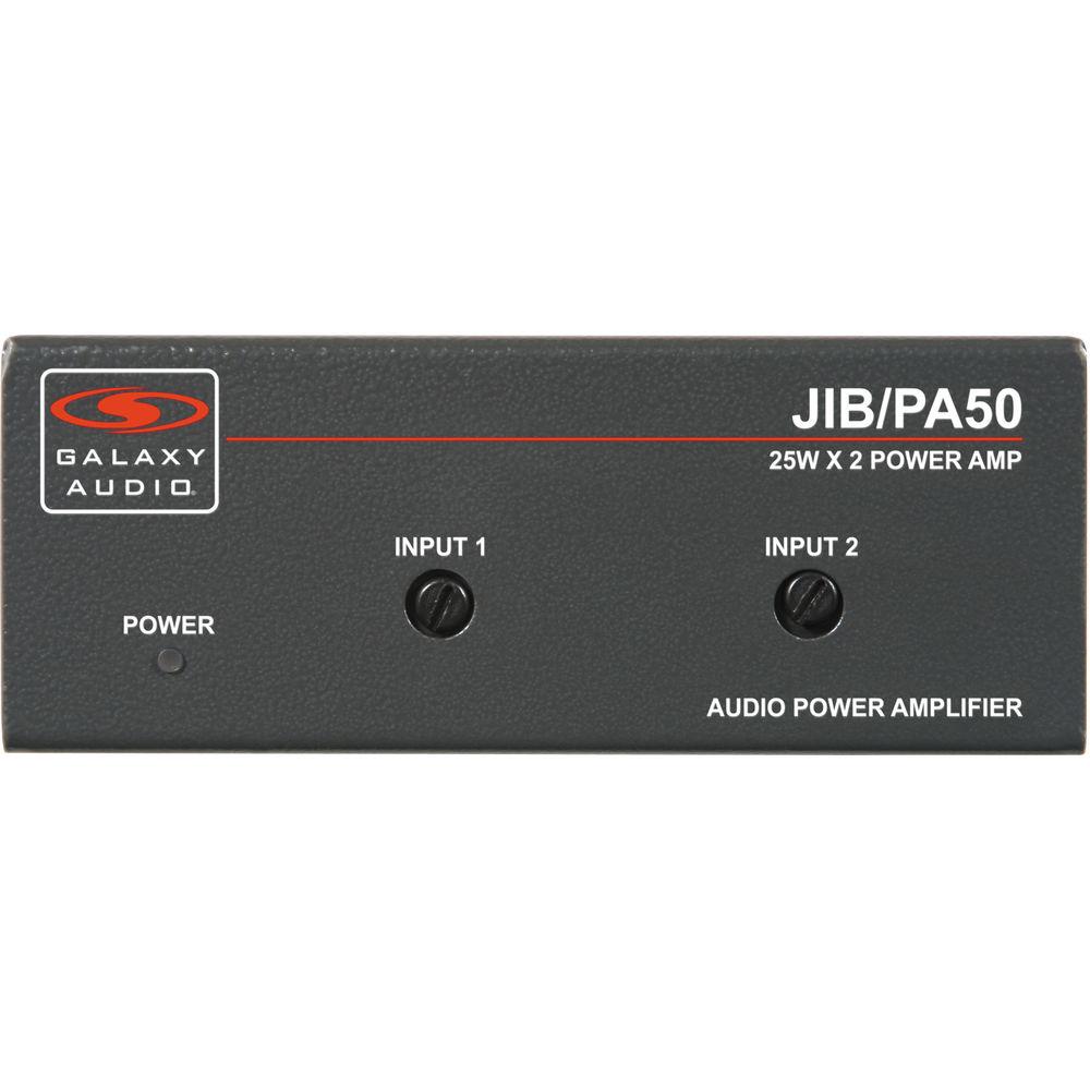 Galaxy Audio JIB PA50 Compact Stereo Power Amplifier, Galaxy, Audio, JIB, PA50, Compact, Stereo, Power, Amplifier