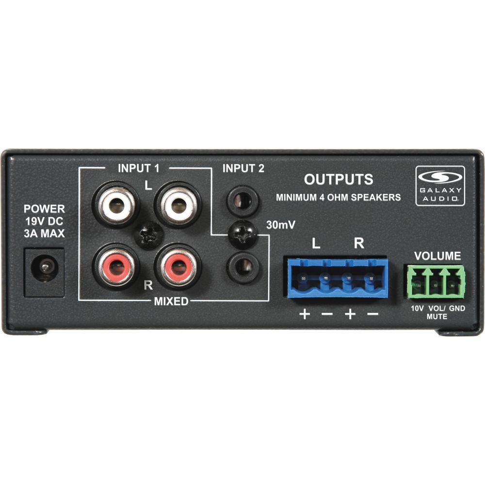 Galaxy Audio JIB PA50 Compact Stereo Power Amplifier