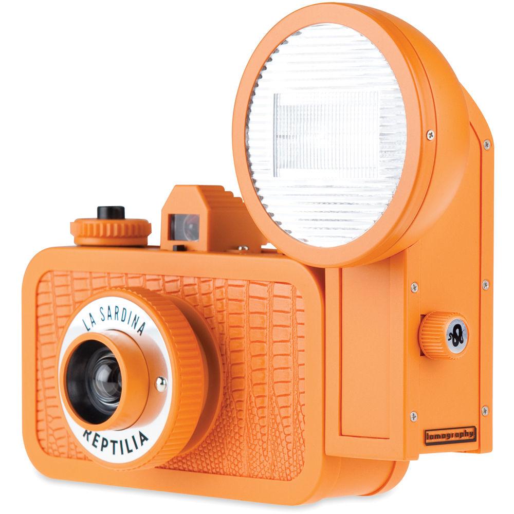 Lomography La Sardina Orinoco Ochre Camera with Flash