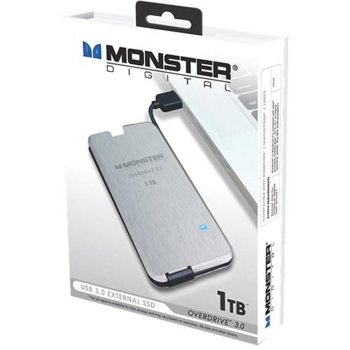 Monster Digital OverDrive 3.0 1TB USB External Solid State Drive, Monster, Digital, OverDrive, 3.0, 1TB, USB, External, Solid, State, Drive