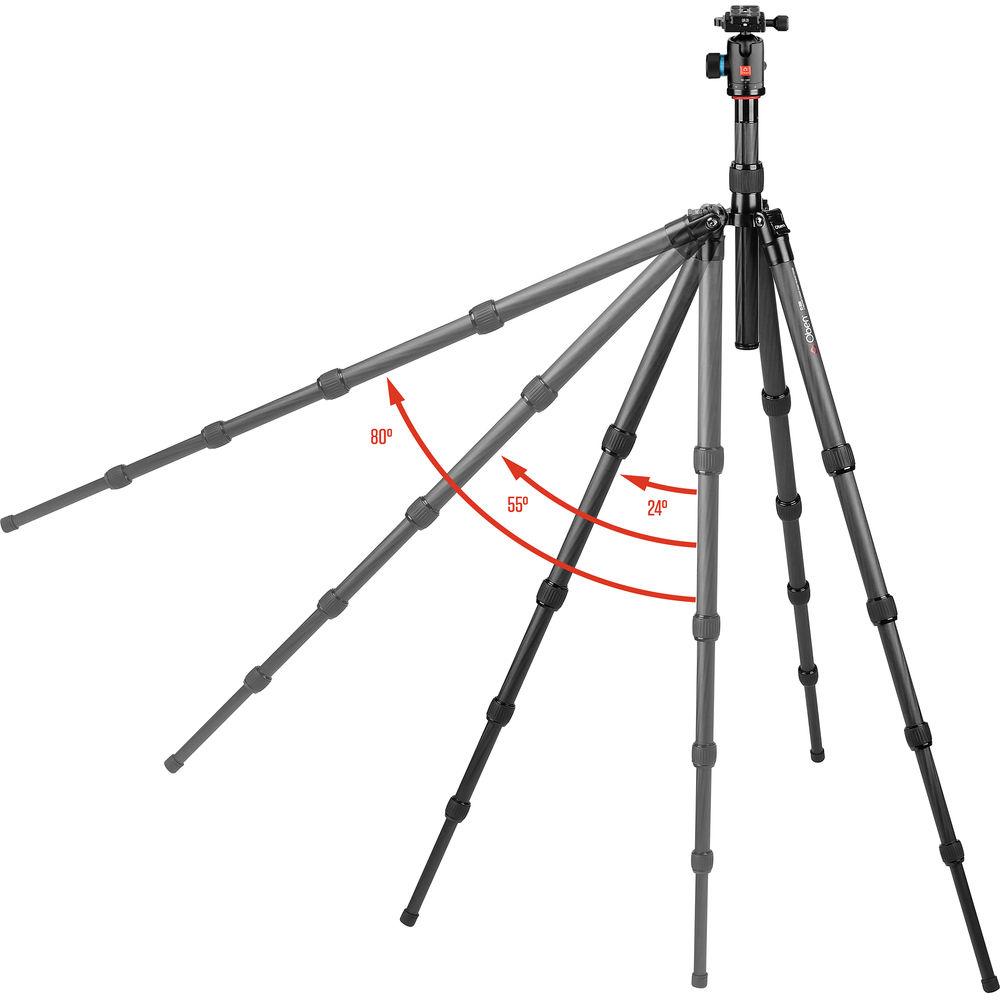 Oben CT-3581 Carbon Fiber Travel Tripod with BE-126T Ball Head