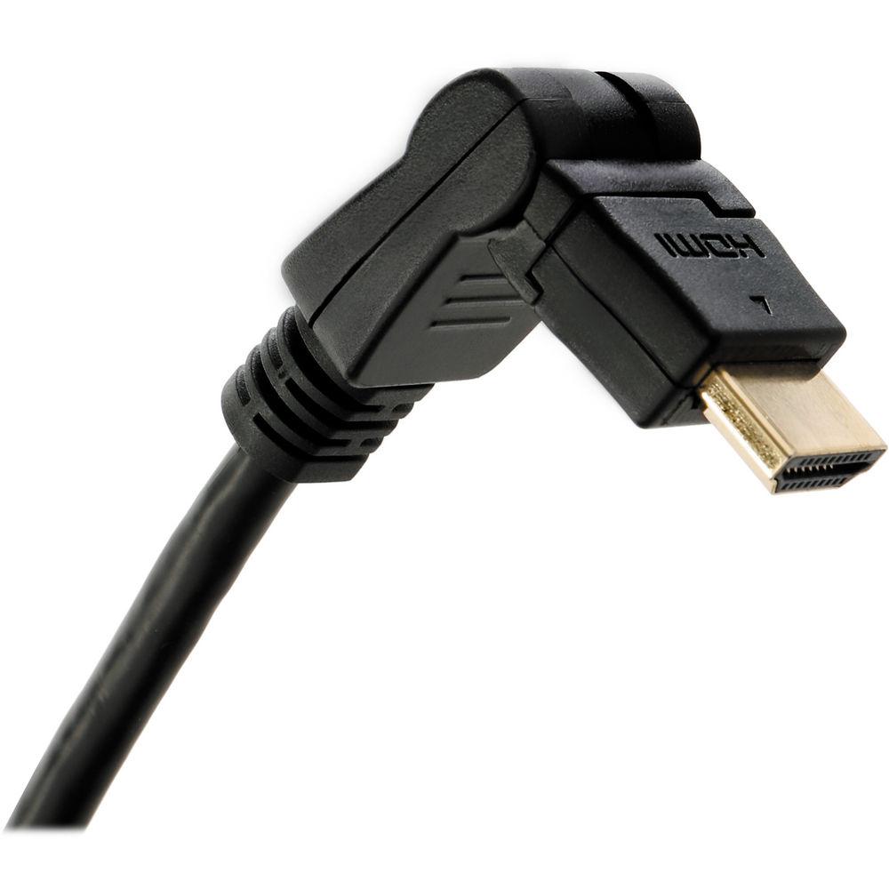 Pearstone 1.5' Swiveling HDMI Type A Male to Type A Male Cable, Pearstone, 1.5', Swiveling, HDMI, Type, Male, to, Type, Male, Cable