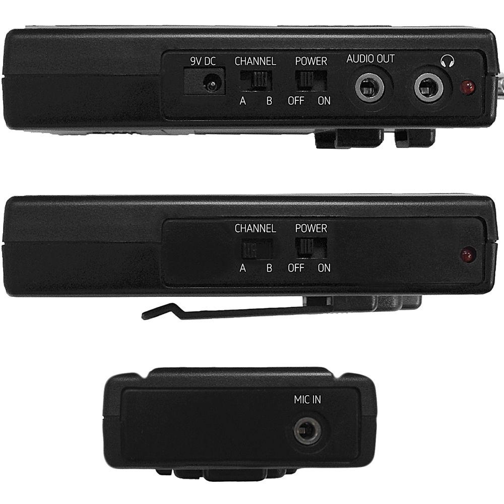 Polsen CAM-2WC - Camera-Mountable VHF Wireless System with Cardioid Lavalier Mic