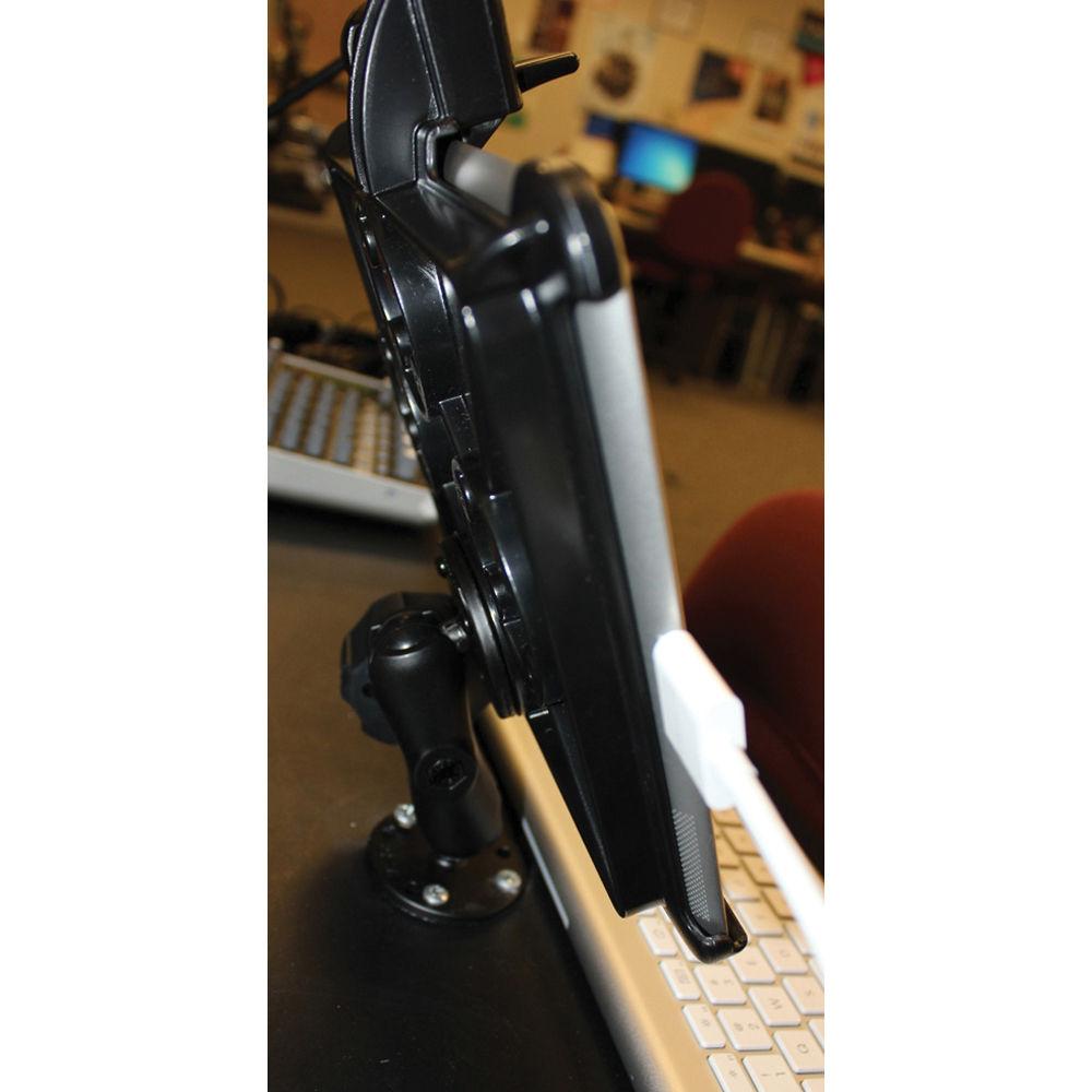 RAM MOUNTS Locking Flat Surface Mount with Latch-N-Lock Model Specific Cradle for the Apple iPad 3, iPad 2, and iPad 1 without Case, Skin, or Sleeve