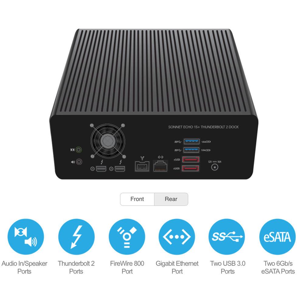 Sonnet Echo 15 Pro Thunderbolt 2 Dock with Blu-ray Burner