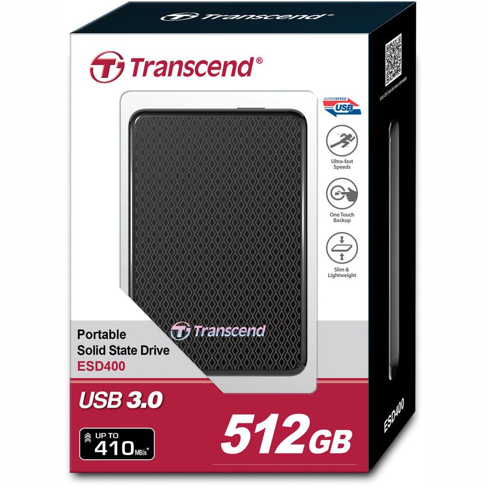 Transcend 512GB ESD400 USB 3.0 Portable Solid State Drive