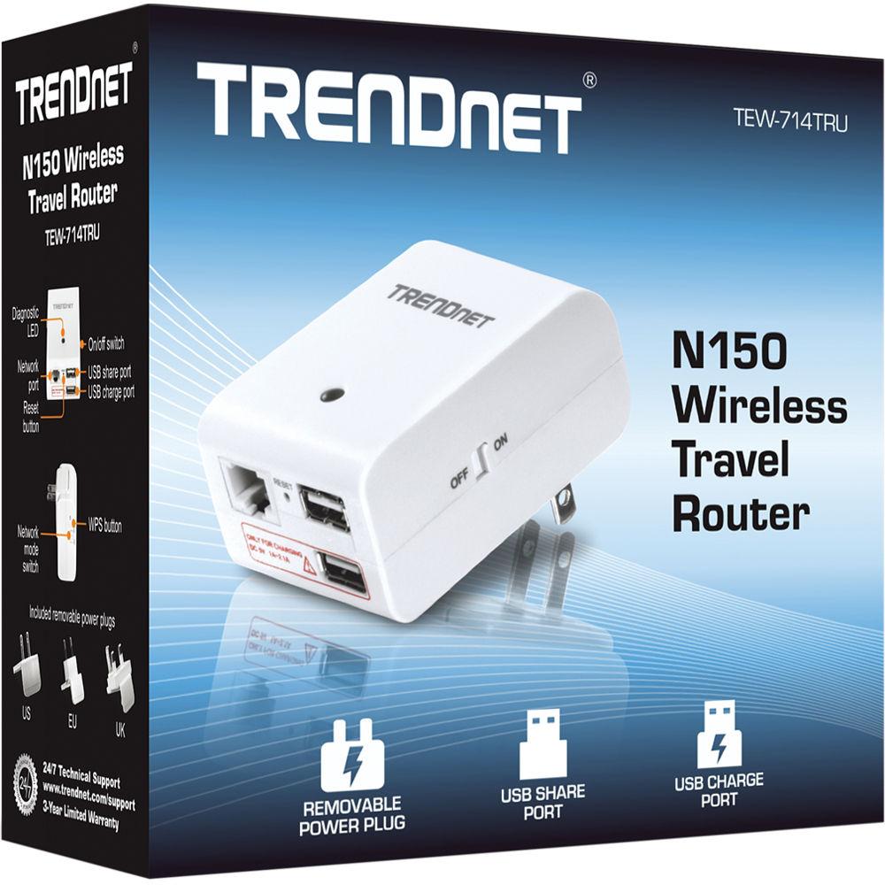 TRENDnet N150 Wireless Travel Router, TRENDnet, N150, Wireless, Travel, Router