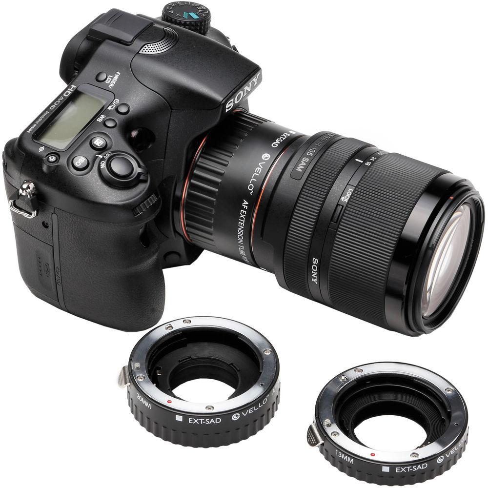Vello Auto Extension Tube Set for Sony Alpha