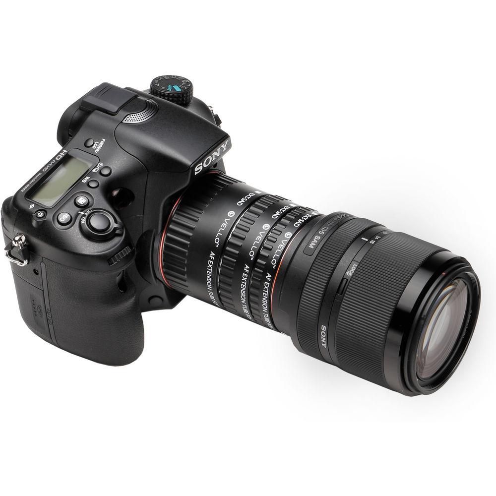 Vello Auto Extension Tube Set for Sony Alpha