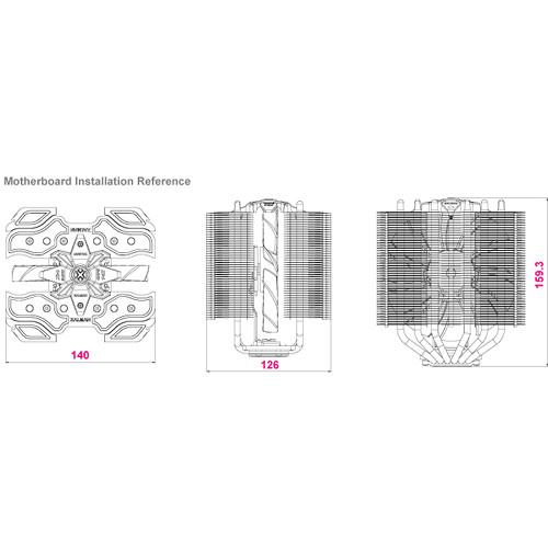 ZALMAN USA CNPS14X 140mm Fan Ultra Quiet CPU Cooler