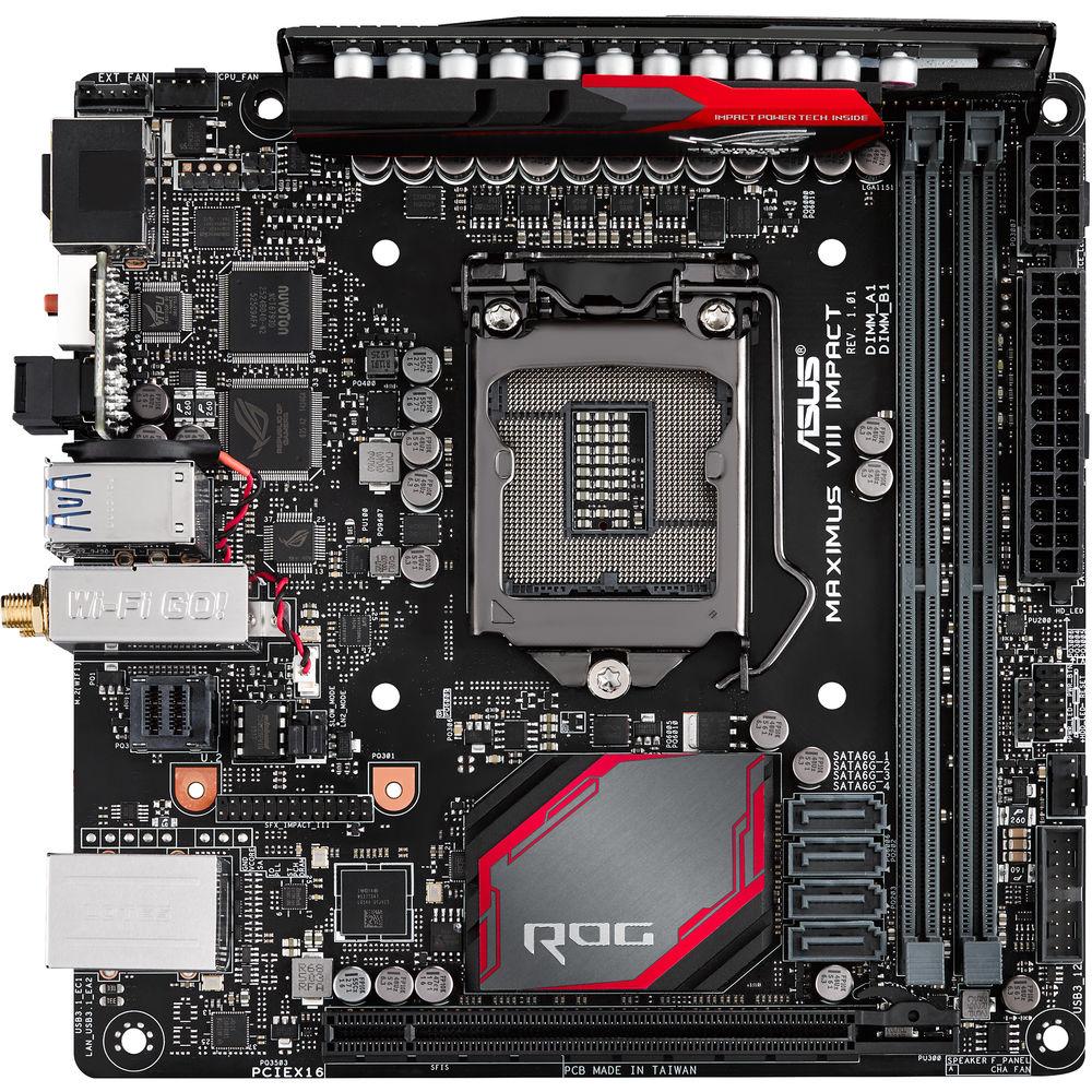 ASUS Republic of Gamers Maximus VIII Impact Mini-ITX Motherboard