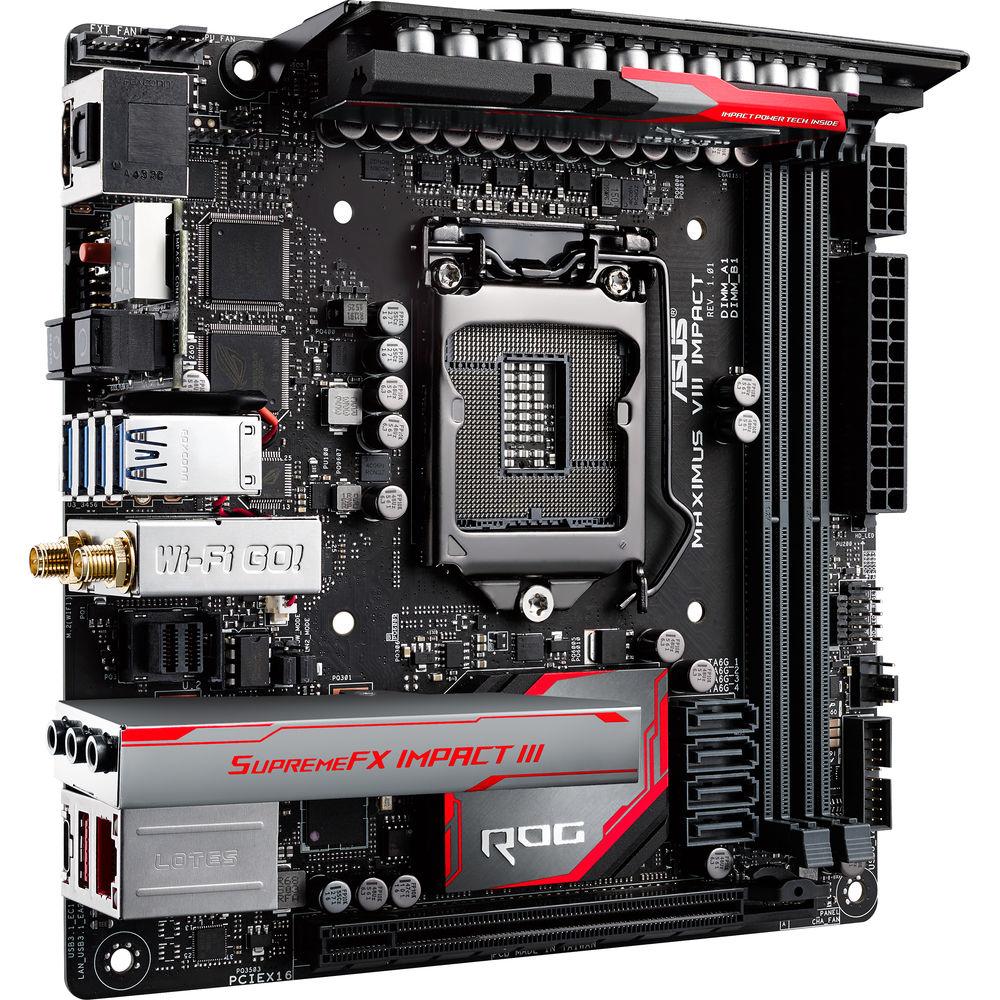 ASUS Republic of Gamers Maximus VIII Impact Mini-ITX Motherboard