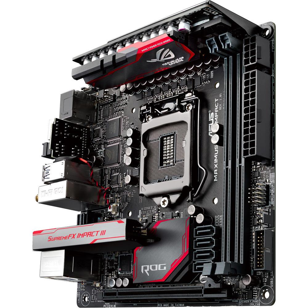 ASUS Republic of Gamers Maximus VIII Impact Mini-ITX Motherboard