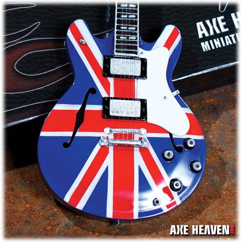 AXE HEAVEN Noel Gallagher Union Jack Supernova Miniature Guitar Replica Collectible