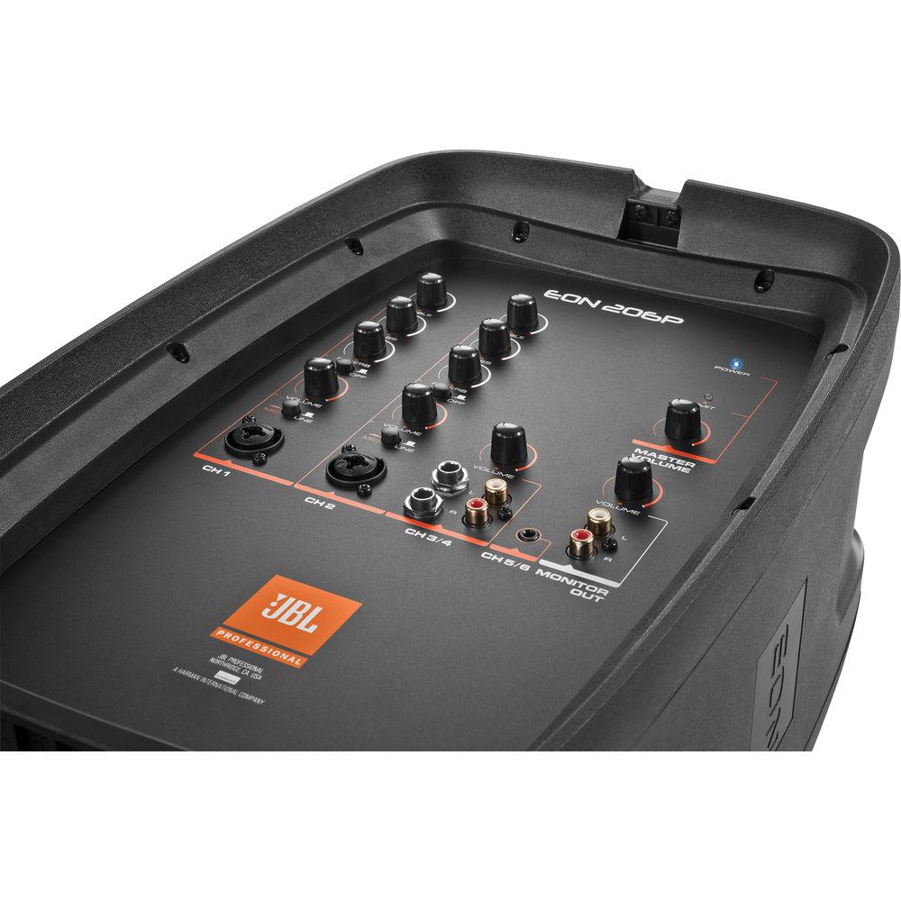 JBL EON206P - Portable 6.5" Two-Way PA System With Detachable Powered Mixer