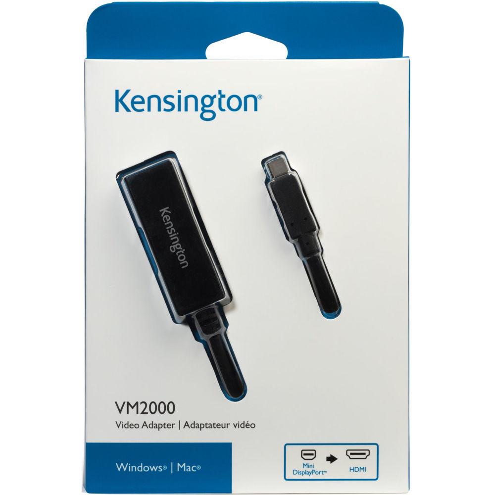 Kensington VM2000 Mini DisplayPort-to-HDMI Video Adapter, Kensington, VM2000, Mini, DisplayPort-to-HDMI, Video, Adapter