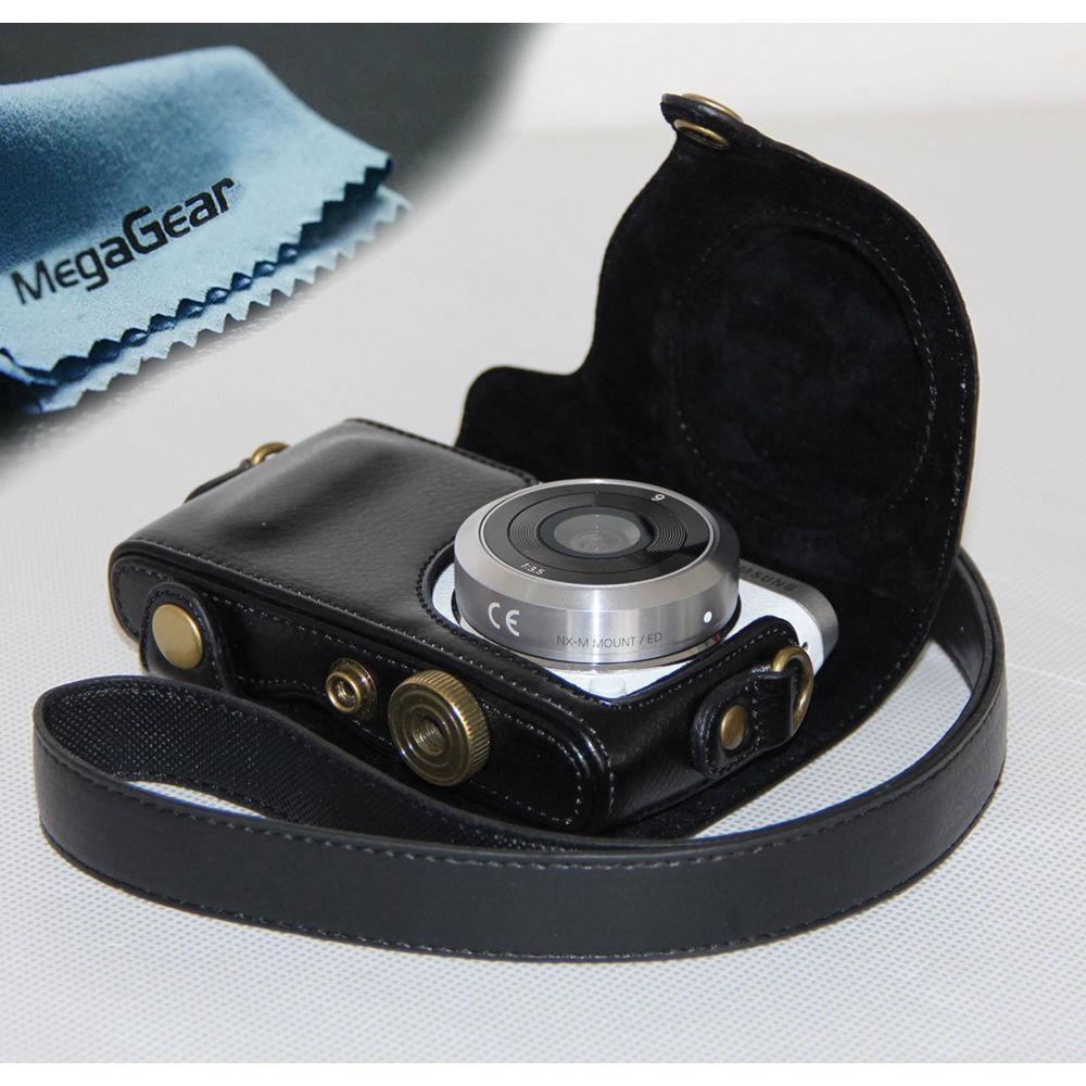 MegaGear MG393 Ever Ready Protective Camera Case and Bag for Samsung NX Mini with 9mm Lens Kit