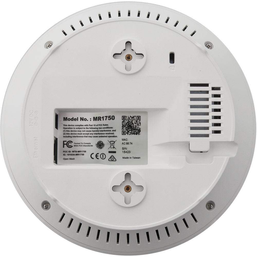 Open-Mesh MR1750 MR Series Wireless-AC Access Point with 20V Universal AC Adapter