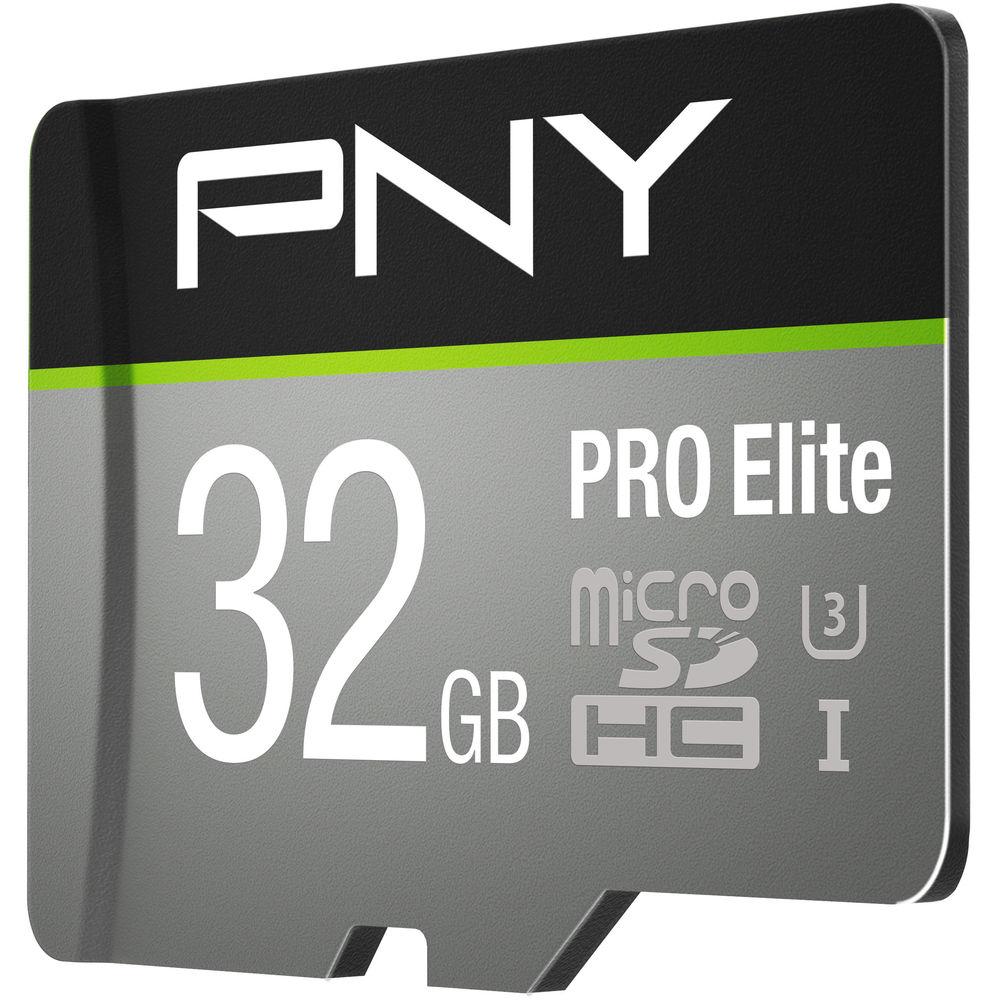 PNY Technologies 32GB Pro Elite microSDHC Memory Card
