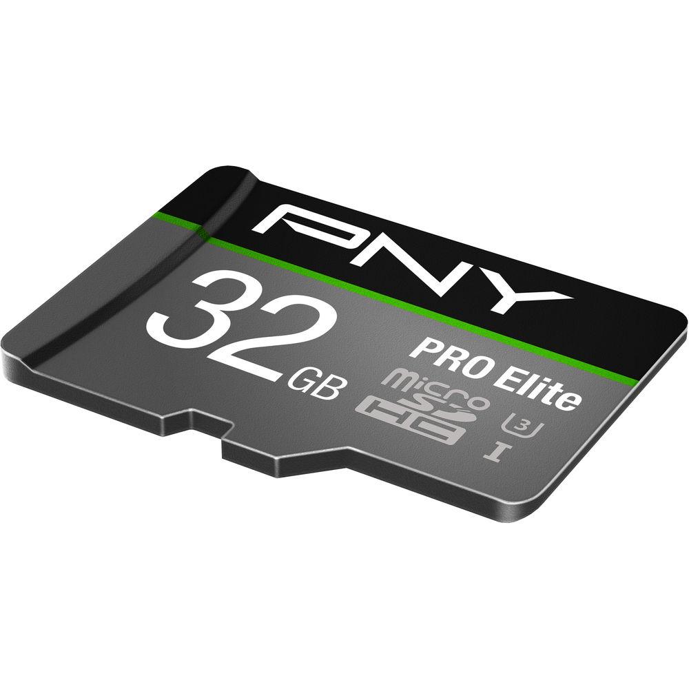 PNY Technologies 32GB Pro Elite microSDHC Memory Card