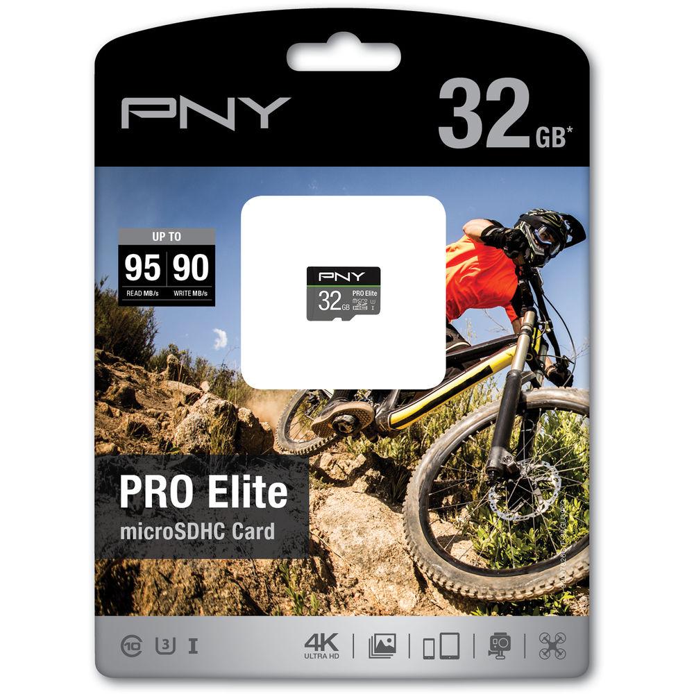 PNY Technologies 32GB Pro Elite microSDHC Memory Card