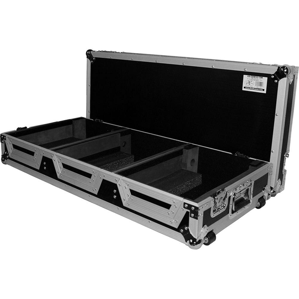 ProX DJ Coffin for 4-Channel DJ Mixer and 2x CD Players with Wheels