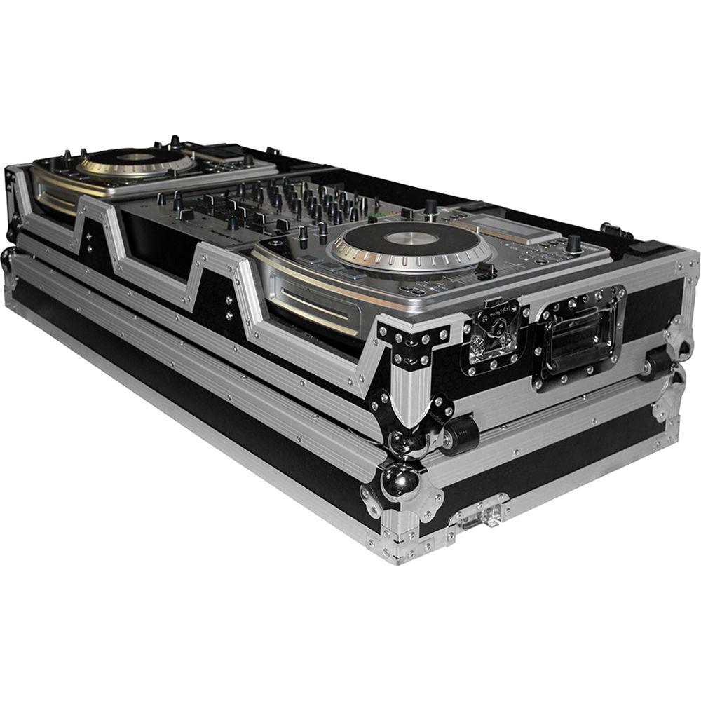 ProX DJ Coffin for 4-Channel DJ Mixer and 2x CD Players with Wheels, ProX, DJ, Coffin, 4-Channel, DJ, Mixer, 2x, CD, Players, with, Wheels