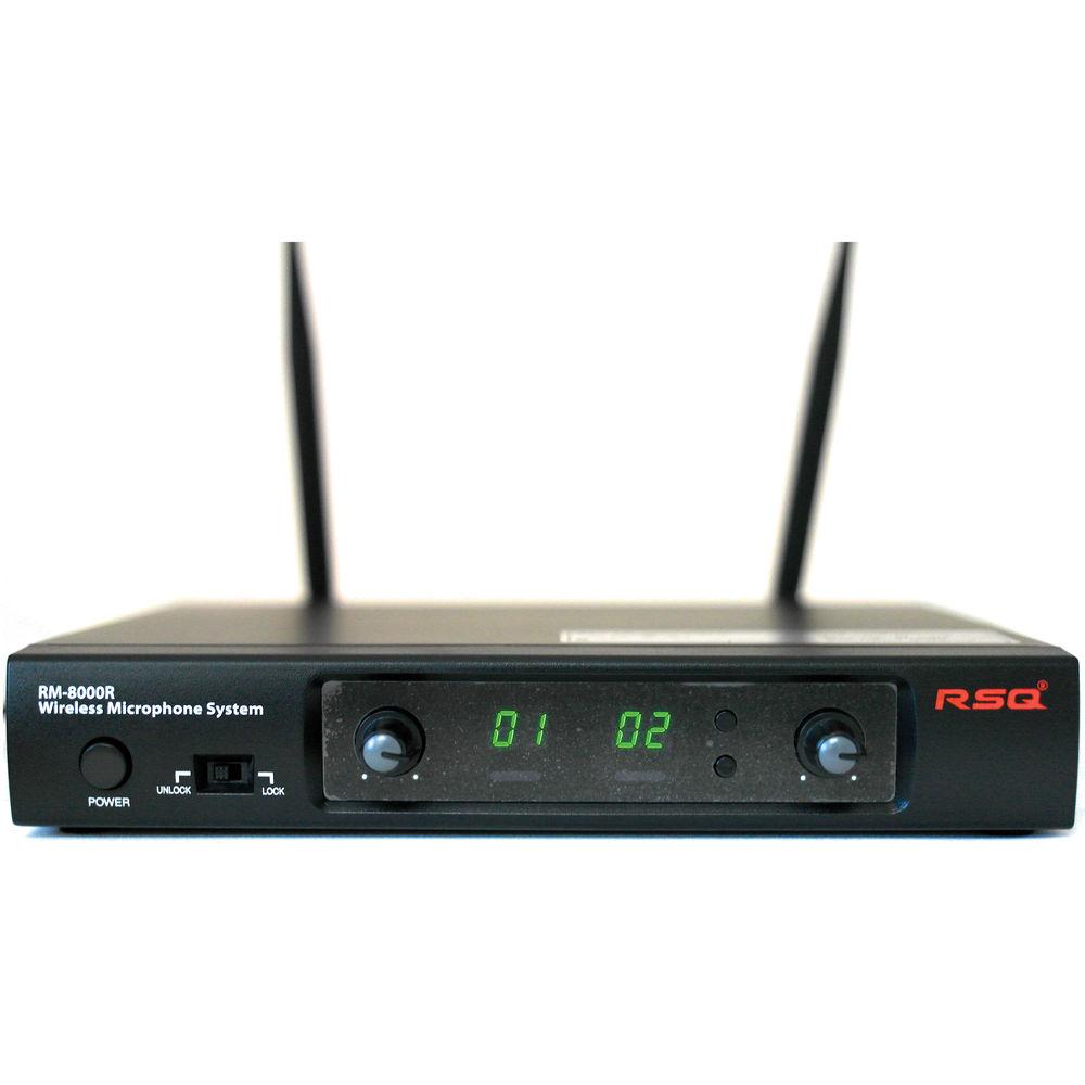 RSQ Audio RM-8000 Rechargeable Dual Channel Wireless Microphone System