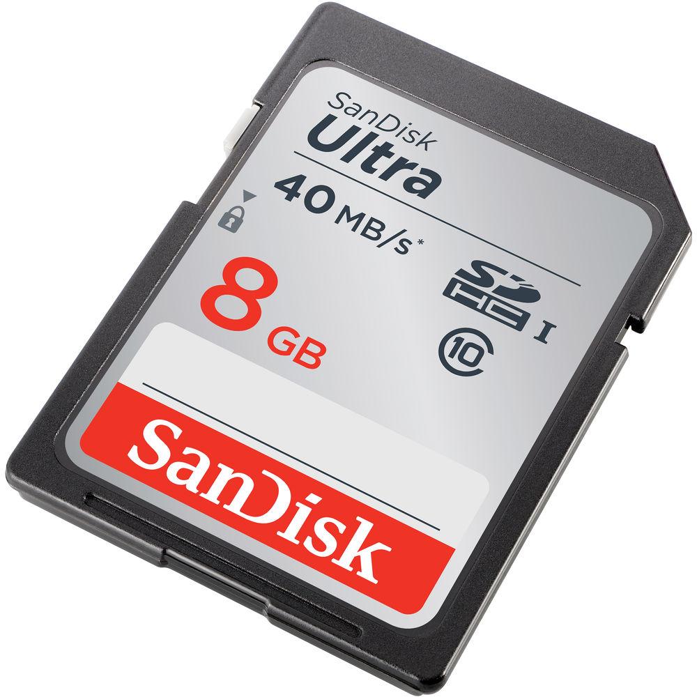 SanDisk 8GB Ultra UHS-I SDHC Memory Card