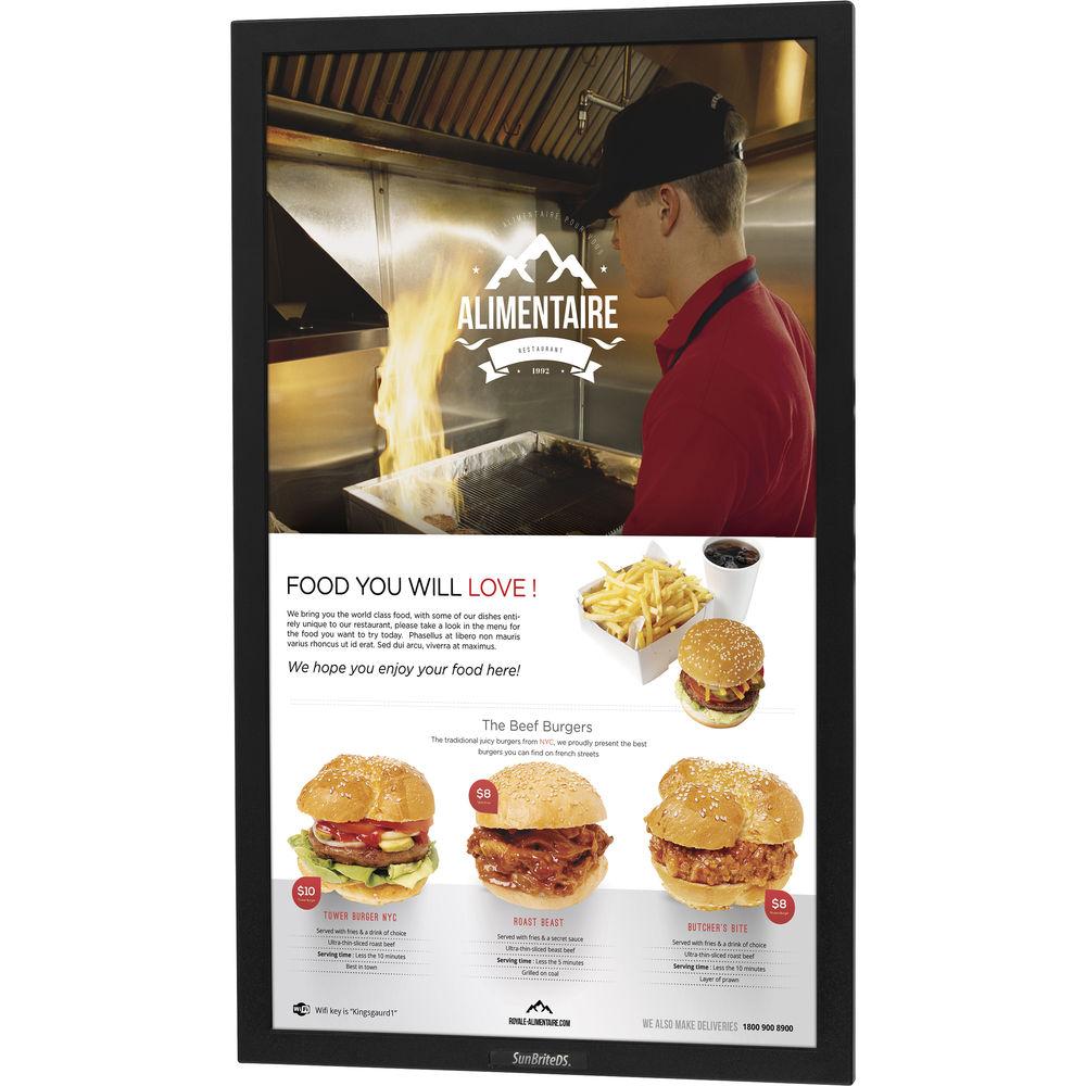 SunBriteTV Pro Series DS-4217TSP 42" True-Outdoor All-Weather Touchscreen Portrait Digital Signage