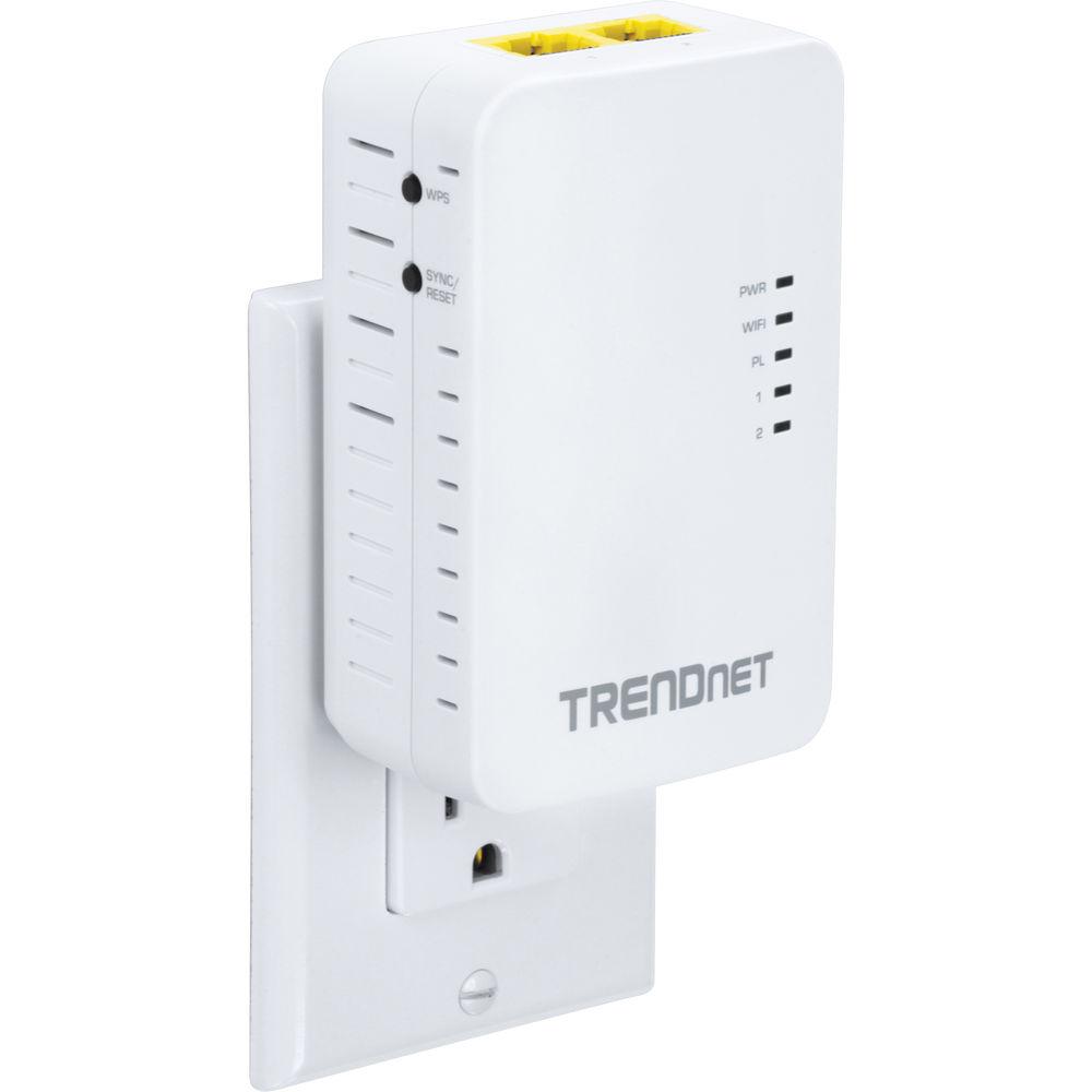 TRENDnet 10 100 Mbps Powerline 500 Wireless Kit, TRENDnet, 10, 100, Mbps, Powerline, 500, Wireless, Kit