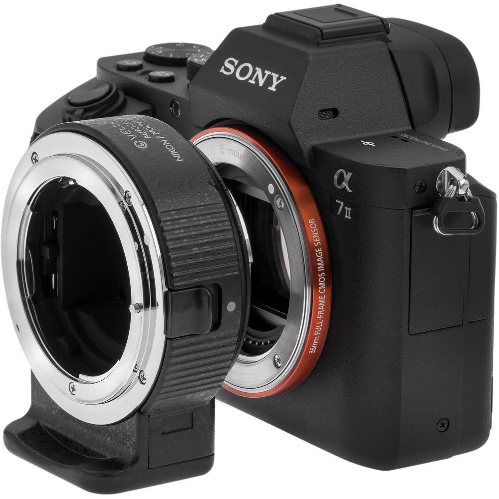 Vello Select Nikon F Lens to Sony E-Mount Camera Auto Lens Adapter, Vello, Select, Nikon, F, Lens, to, Sony, E-Mount, Camera, Auto, Lens, Adapter