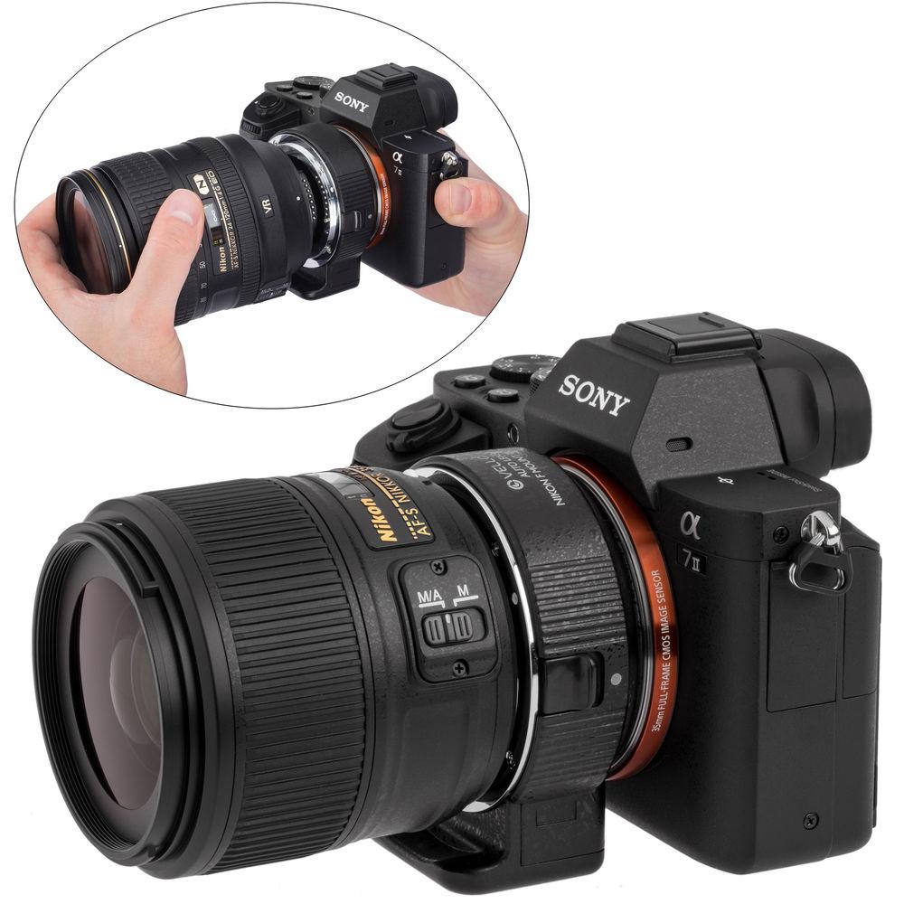 Vello Select Nikon F Lens to Sony E-Mount Camera Auto Lens Adapter, Vello, Select, Nikon, F, Lens, to, Sony, E-Mount, Camera, Auto, Lens, Adapter