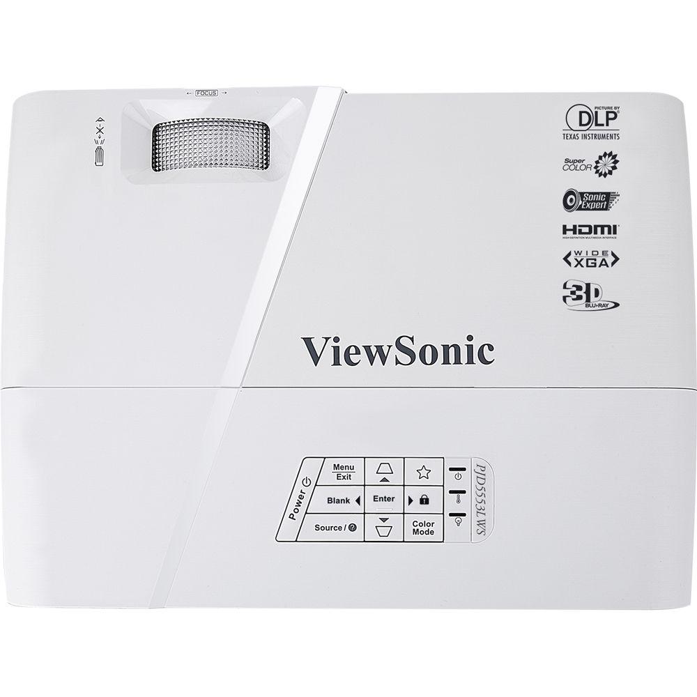 ViewSonic PJD5553LWS 3200-Lumen WXGA Short Throw DLP Projector