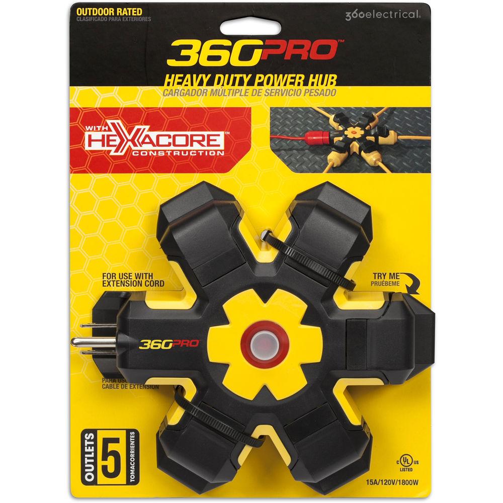360 Electrical 5-Outlet Heavy-Duty Power Hub