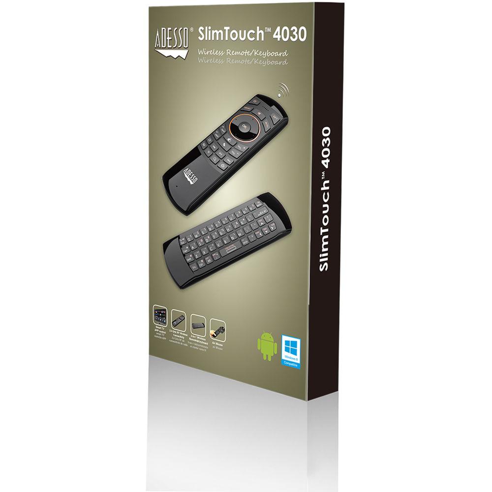 Adesso SlimTouch 4030 Wireless Remote Keyboard, Adesso, SlimTouch, 4030, Wireless, Remote, Keyboard