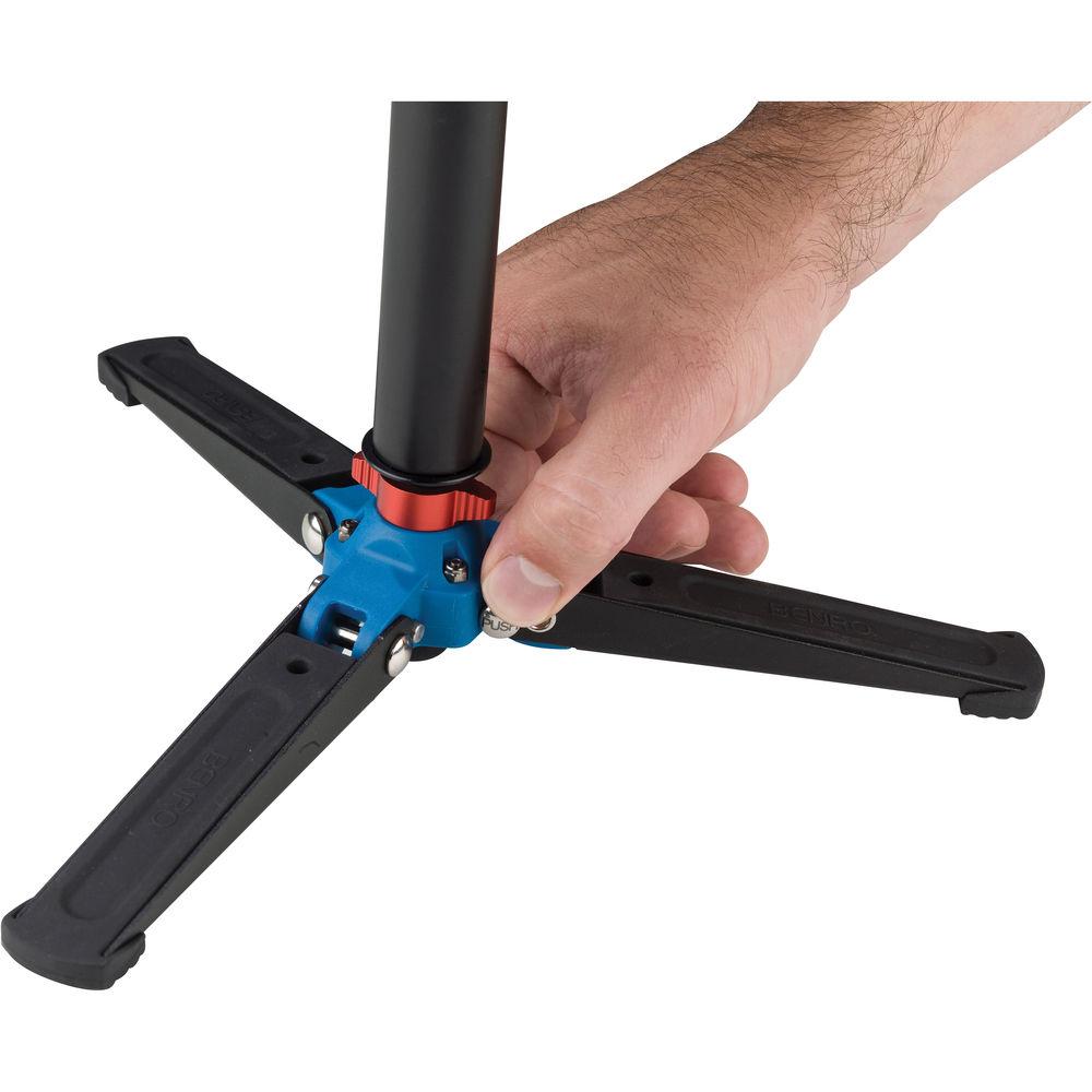 Benro A48TDS4 Series 4 Aluminum Monopod with 3-Leg Locking Base and S4 Video Head