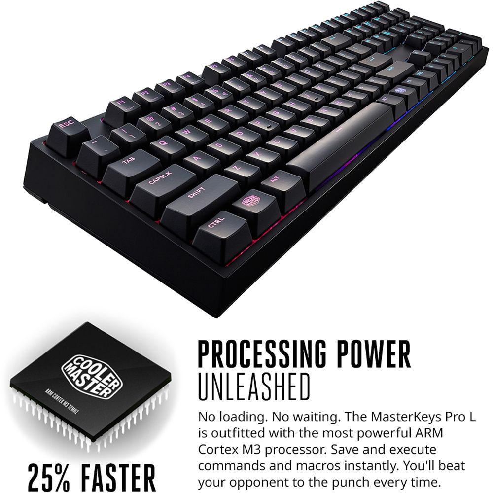 Cooler Master MasterKeys Pro L Mechanical Keyboard with Intelligent RGB Backlighting