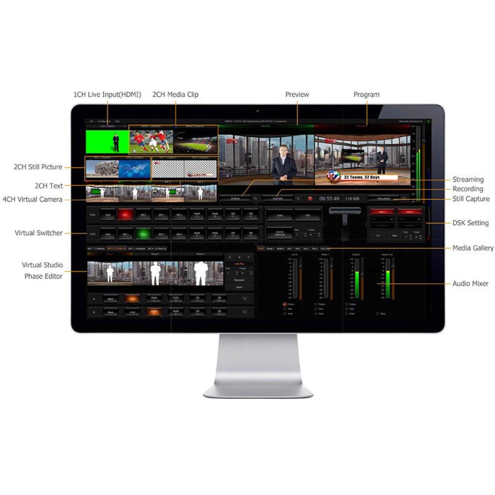 Datavideo TVS-1200 Trackless Virtual Studio System, Datavideo, TVS-1200, Trackless, Virtual, Studio, System