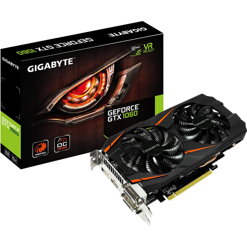 Gigabyte GeForce GTX 1060 WINDFORCE OC 6G Graphics Card