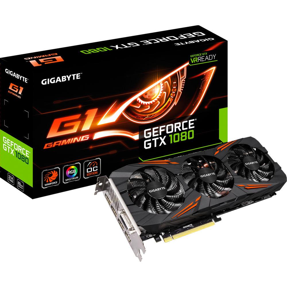 Gigabyte GeForce GTX 1080 G1 Gaming Graphics Card, Gigabyte, GeForce, GTX, 1080, G1, Gaming, Graphics, Card