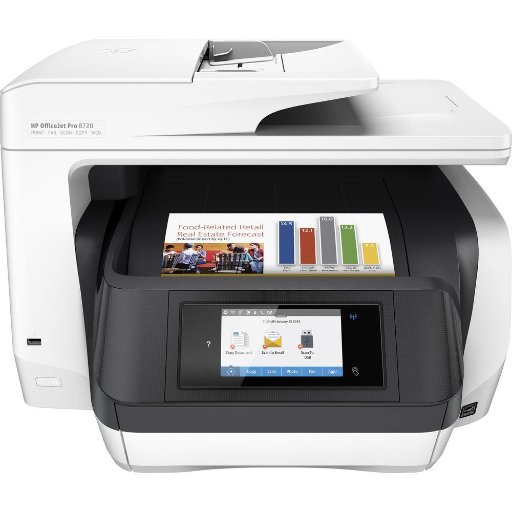 HP OfficeJet Pro 8720 All-in-One Inkjet Printer