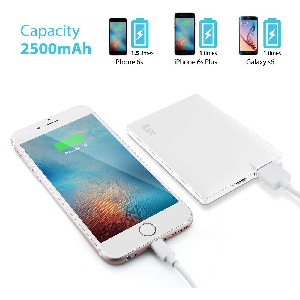 iLuv myPower25 2500mAh Slim Portable Battery Pack
