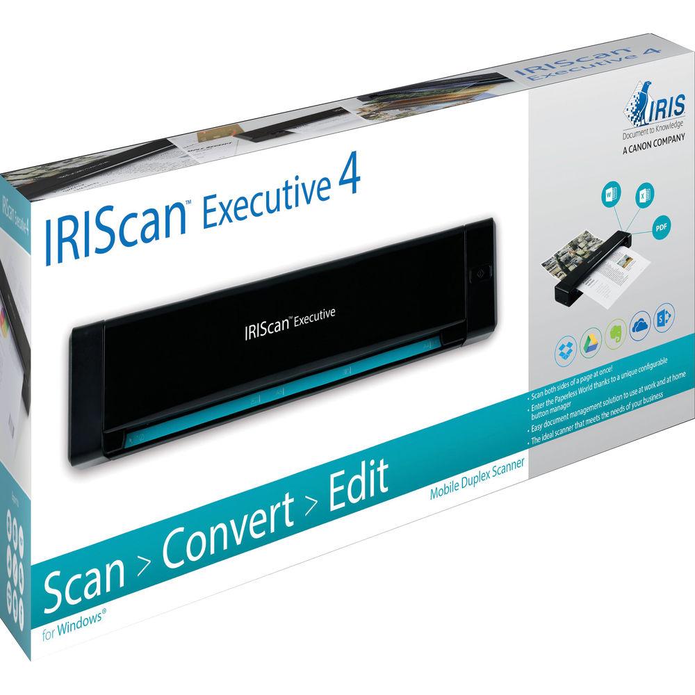 IRIS IRIScan Executive 4 Mobile Duplex Scanner, IRIS, IRIScan, Executive, 4, Mobile, Duplex, Scanner
