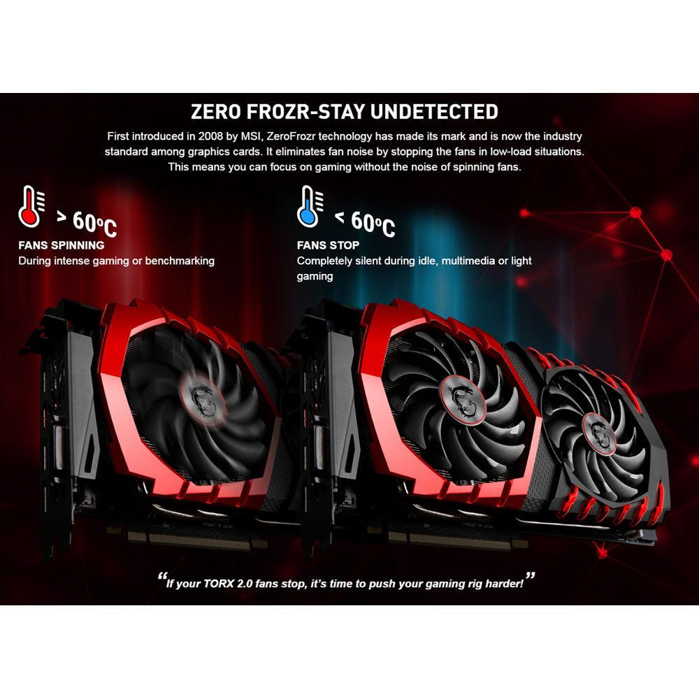 MSI GeForce GTX 1060 GAMING X 6G Graphics Card