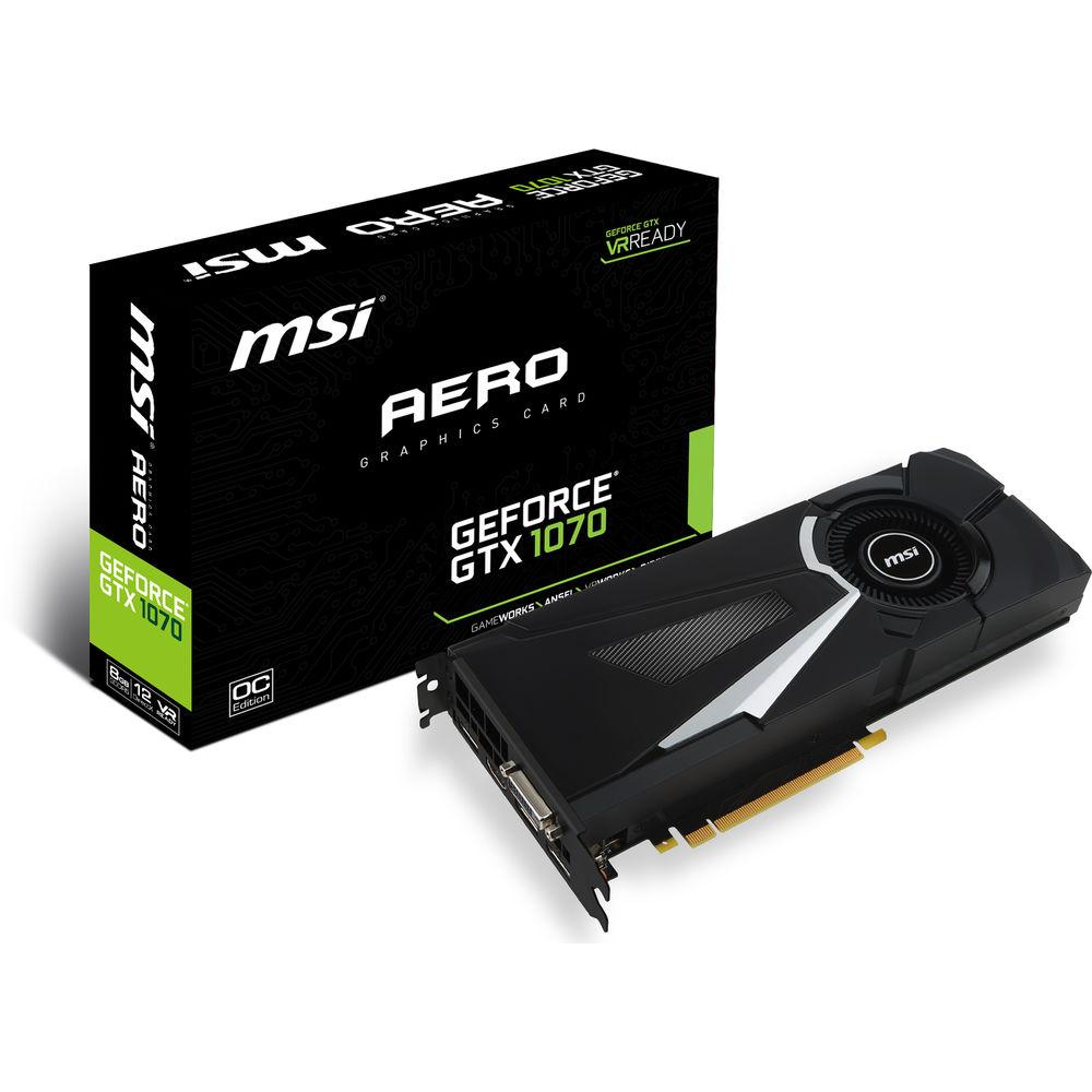 MSI GeForce GTX 1070 AERO 8G OC Graphics Card