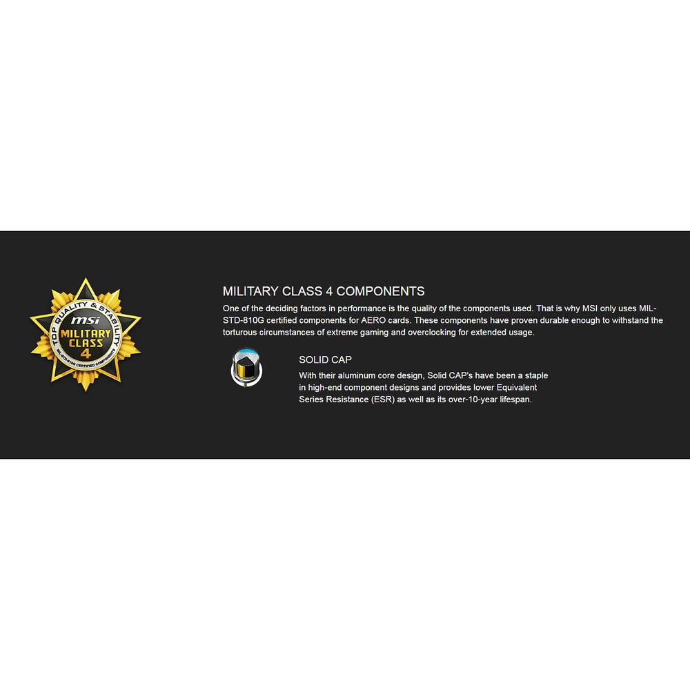 MSI GeForce GTX 1070 AERO 8G OC Graphics Card