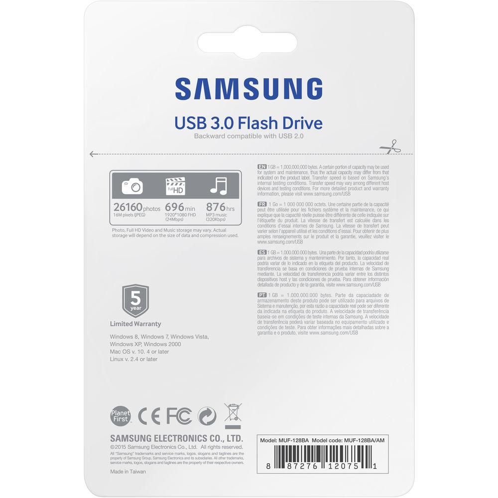 Samsung 128GB MUF-128BA USB 3.0 Drive, Samsung, 128GB, MUF-128BA, USB, 3.0, Drive